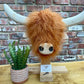 Wall Mounted Vegan Faux Fur Highland Cow Head