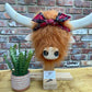 Wall Mounted Vegan Faux Fur Highland Cow Head